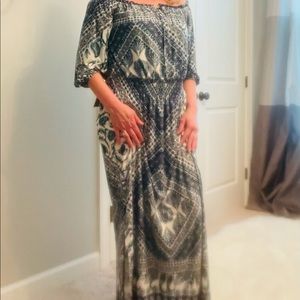 En Focus Studio Blue Maxi dress